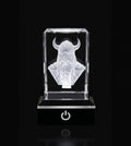 3d Engraved Glass (Crystal) Viking