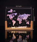 LED Desktop Light With World Map Design