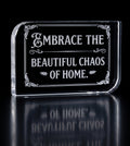 Engraved Glass Home Decor, Embrace The Beauty