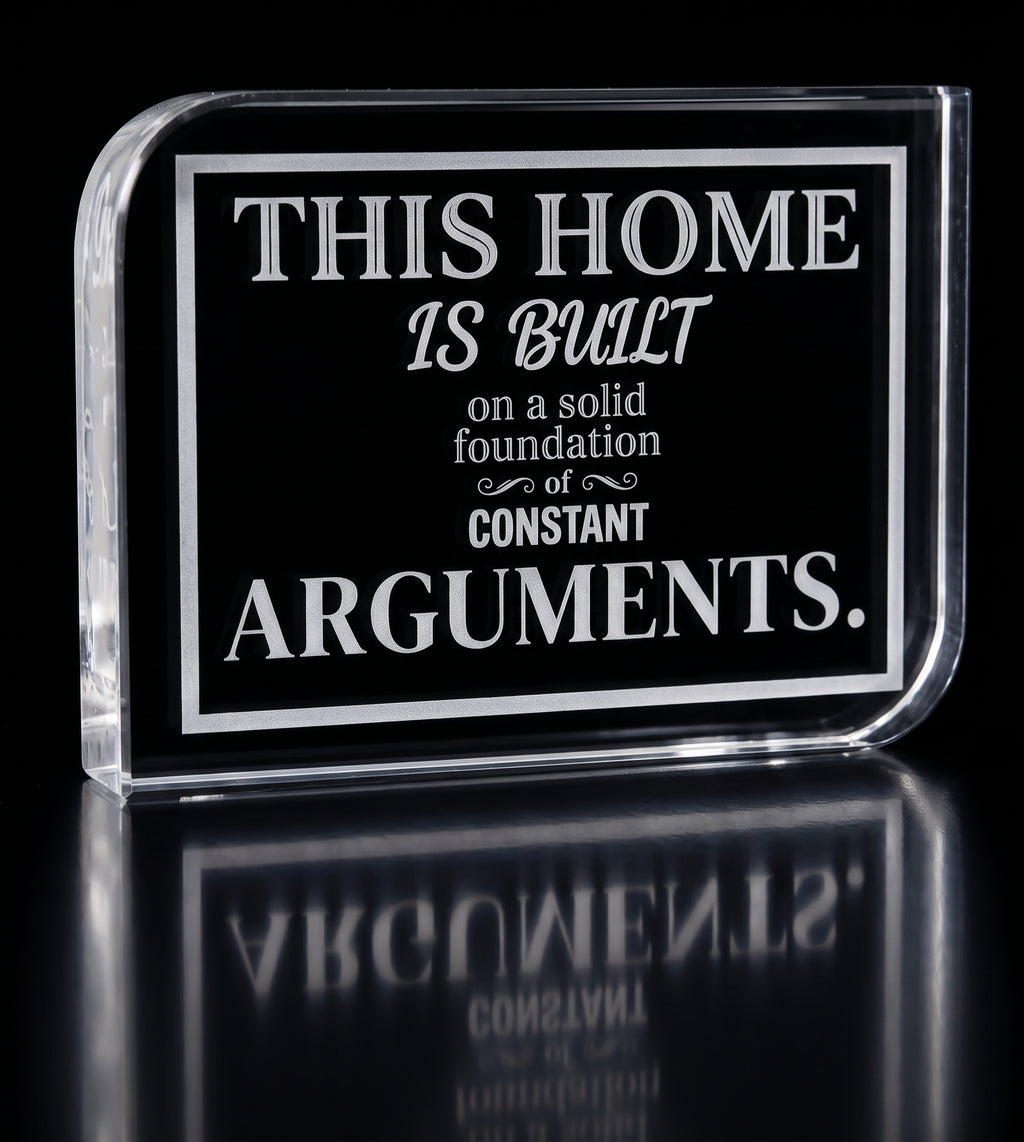 Engraved Glass Home Decor