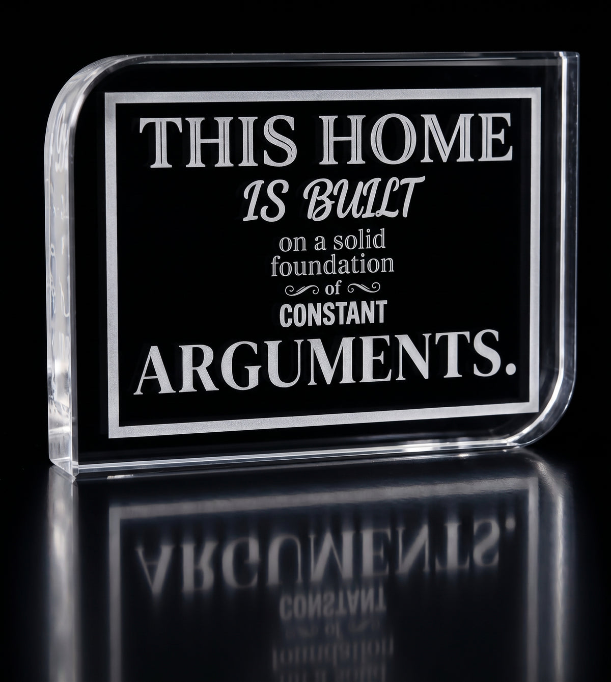 Engraved Glass Home Decor