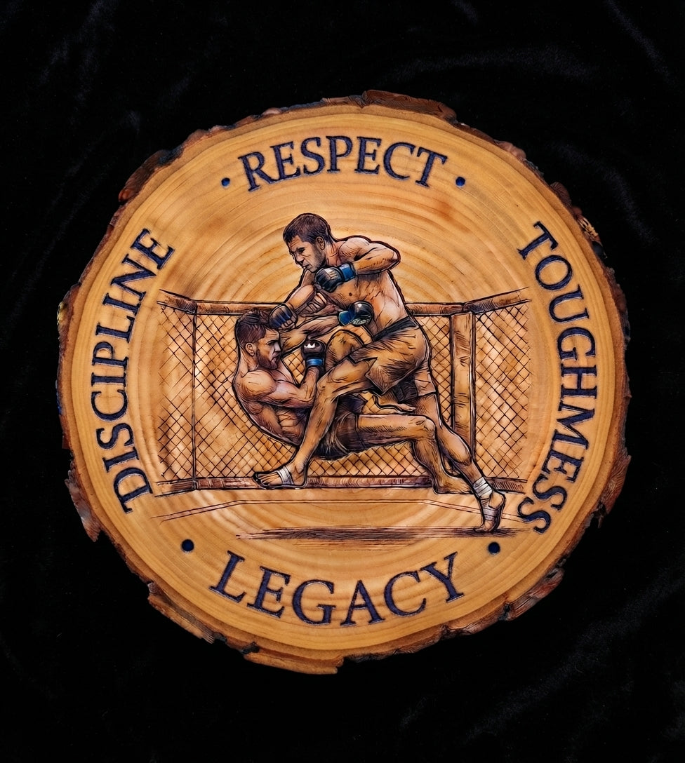 Log Slice (MMA) Home & Office Decor. 15cm diameter