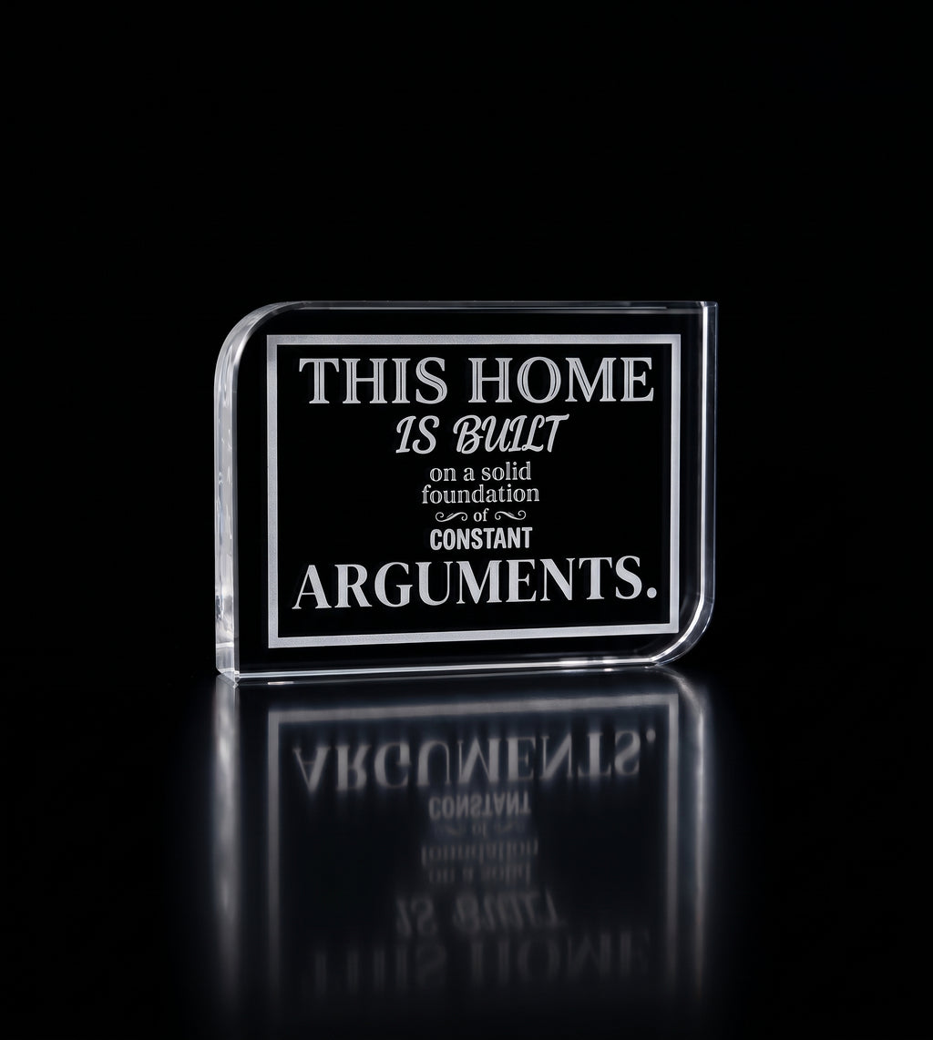 Engraved Glass Home Decor