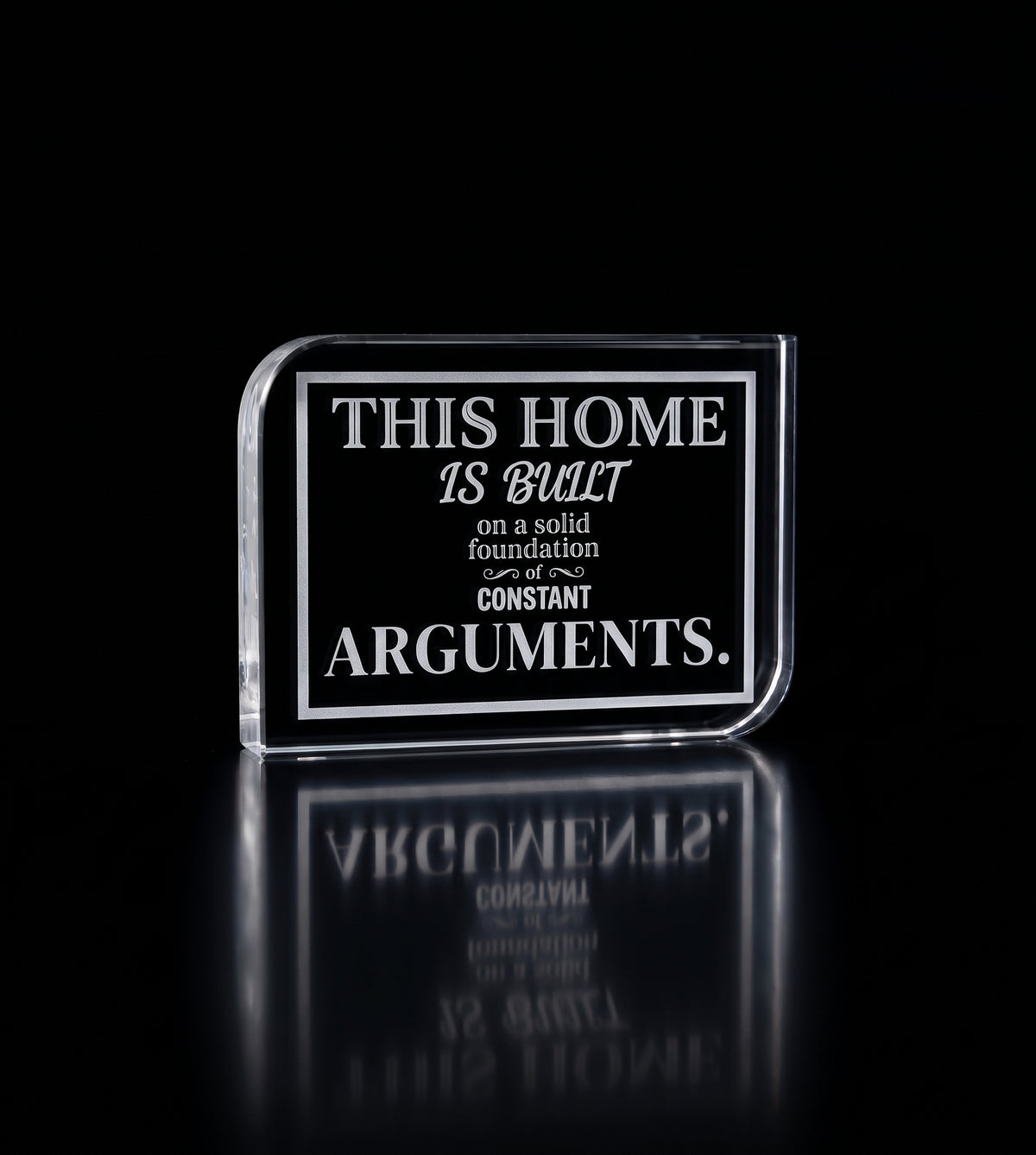 Engraved Glass Home Decor