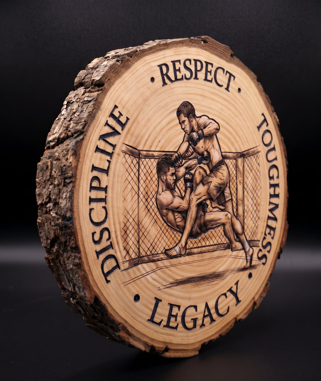 Log Slice (MMA) Home & Office Decor. 15cm diameter