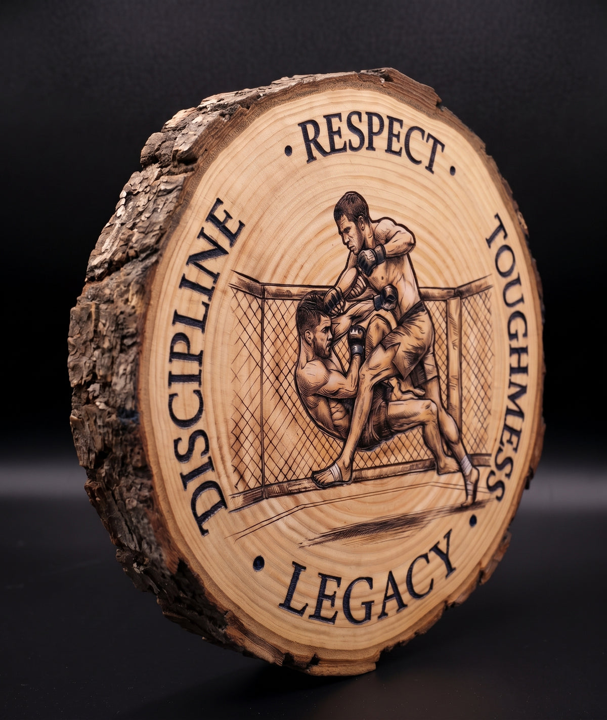 Log Slice (MMA) Home & Office Decor. 15cm diameter