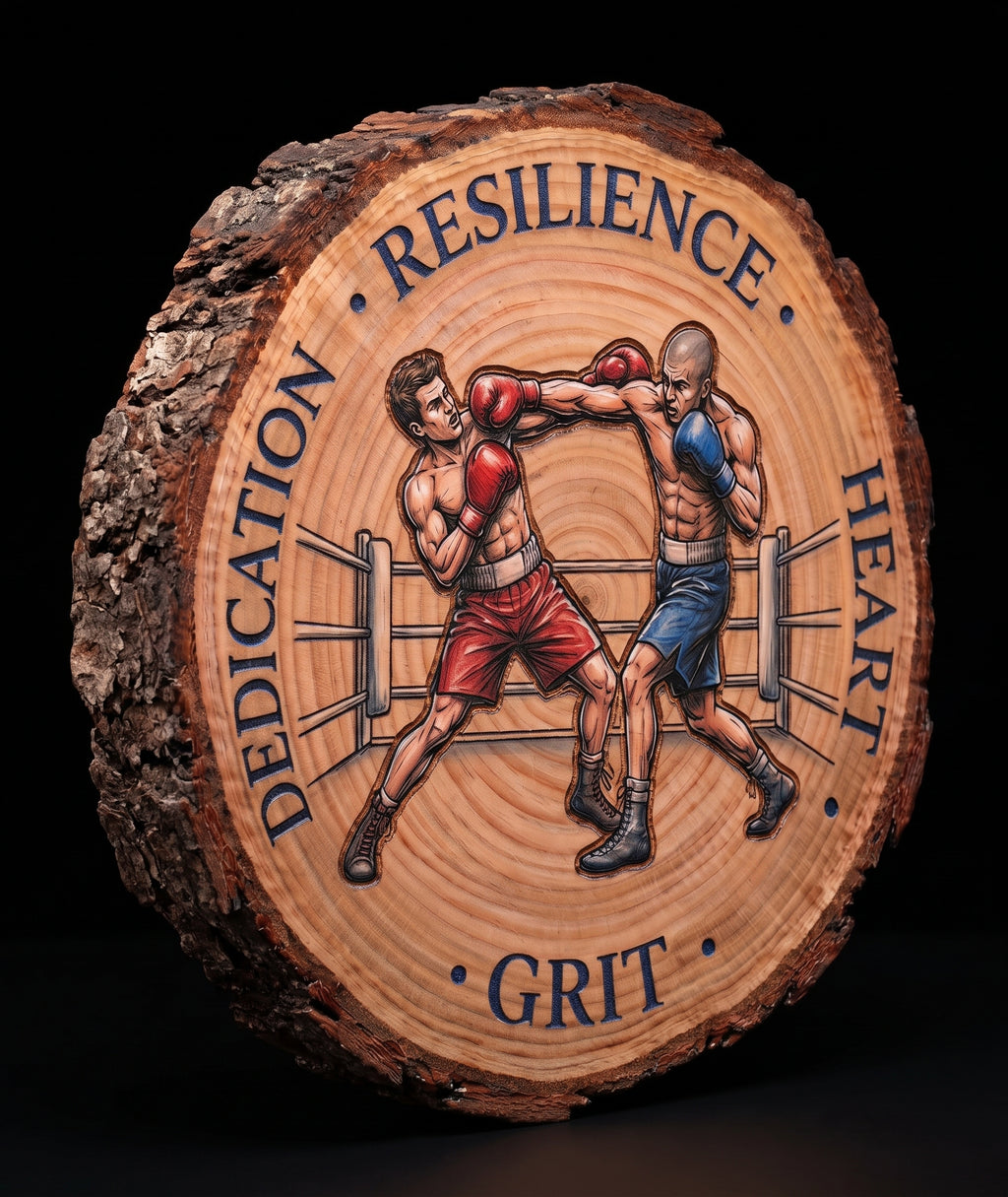 Log Slice (Boxing) Home & Office Decor. 15cm diameter