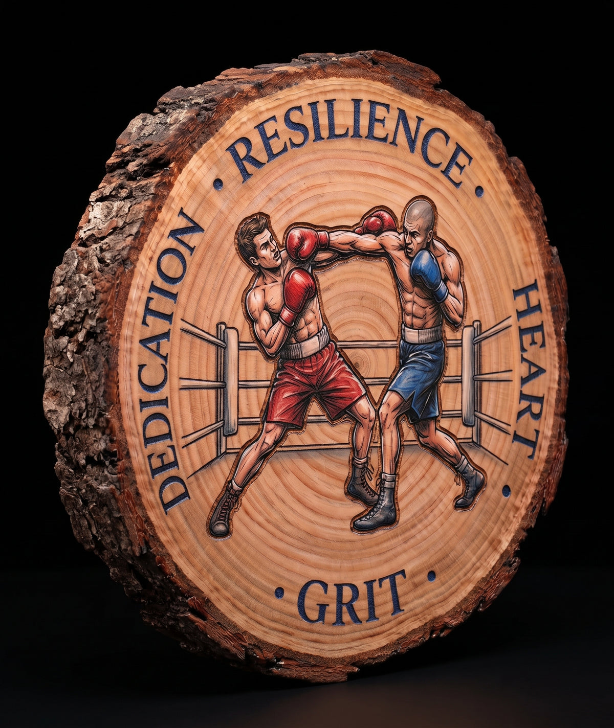 Log Slice (Boxing) Home & Office Decor. 15cm diameter