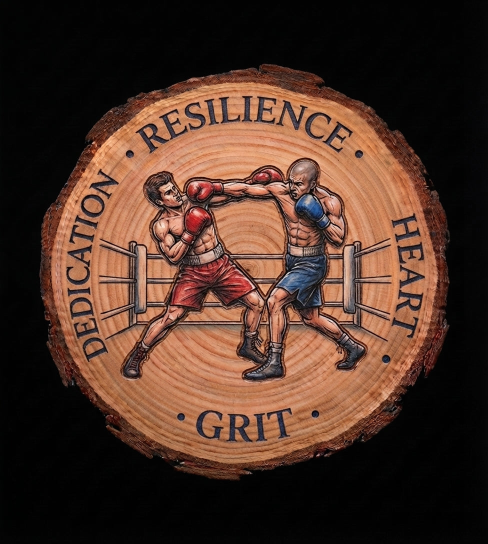 Log Slice (Boxing) Home & Office Decor. 15cm diameter