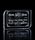 Engraved Glass Home Decor, Home Sweet Home