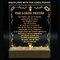 LED Desktop Lights With The Lords Prayer & Scriptures