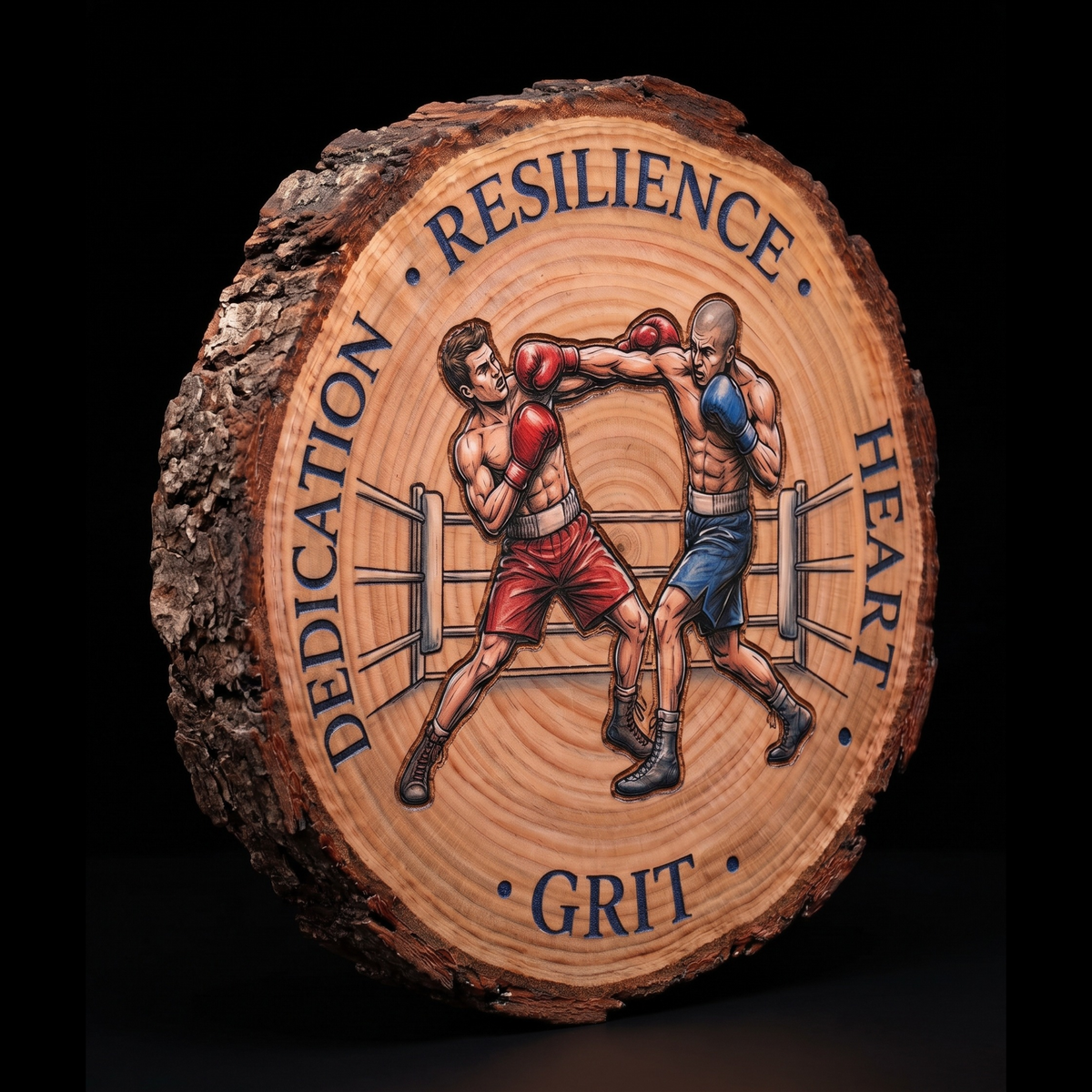 Log Slice Sports Design, Home & Office Decor. 15cm diameter