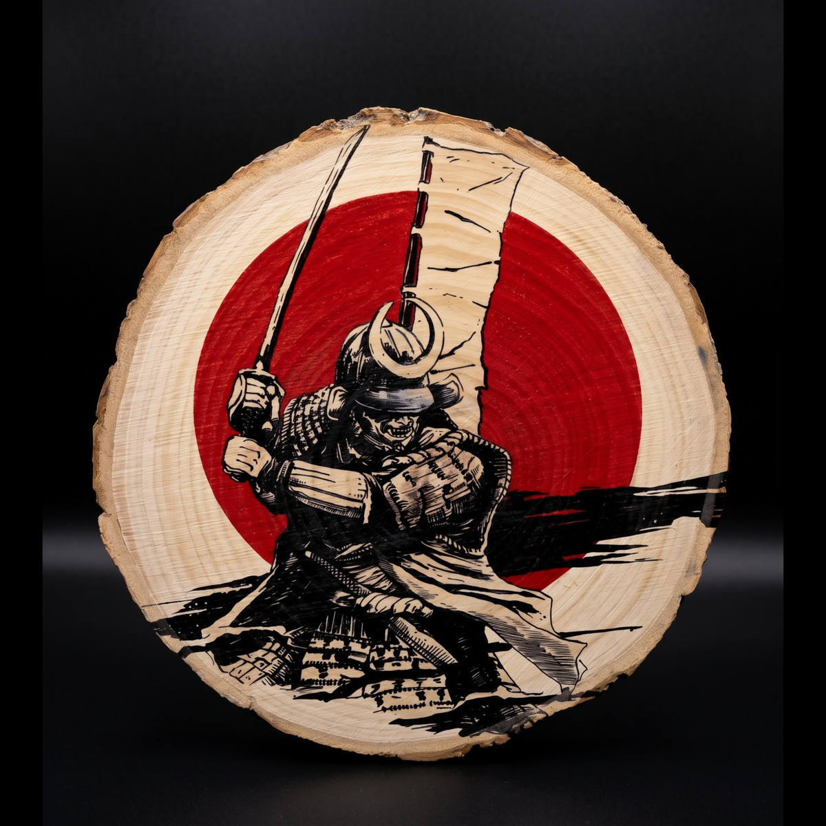 Log Slice General Bespoke Designs, Home & Office Decor. 15cm diameter